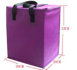Kühlere IsolierEinkaufstaschen/Wegwerfmittagessen-Tasche/purpurrote Kühltasche für Erwachsene