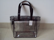 Eco freundliche transparente Damen-Einkaufstaschen PVCs mit stilvollem Impressum