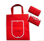 Roter faltbarer fördernder Geschenk-Taschen-Segeltuch-Einkaufstotalisator Eco freundlich
