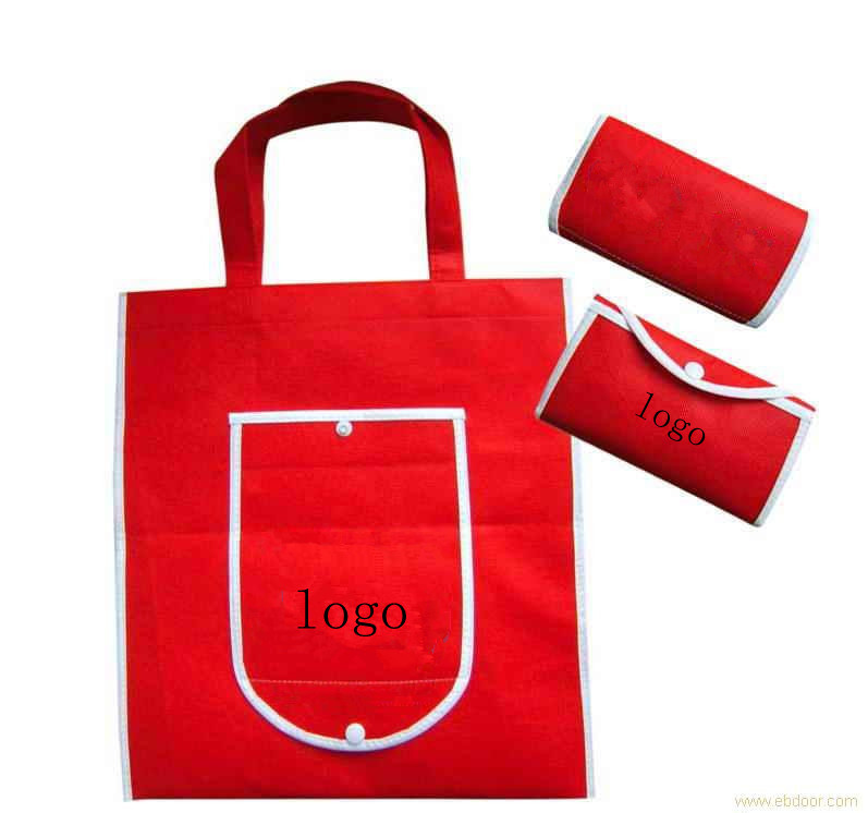 Rote faltbare Einkaufstasche Soem-ODM/nicht gesponnene Geschenk-Taschen personifiziert