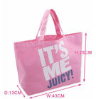 Rosa Drucksegeltuch-Einkaufstasche-Damen-Baumwollhandtaschen für Damen-Supermarkt